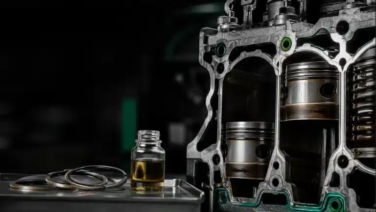 Diagnóstico de pistones y segmentos en un motor con consumo de aceite