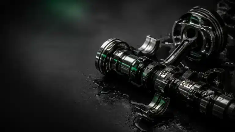 Componentes internos de motor protegidos por una película lubricante