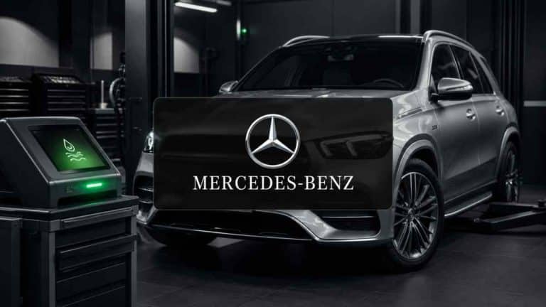 Mercedes-Benz con aviso AdBlue y sistema SCR