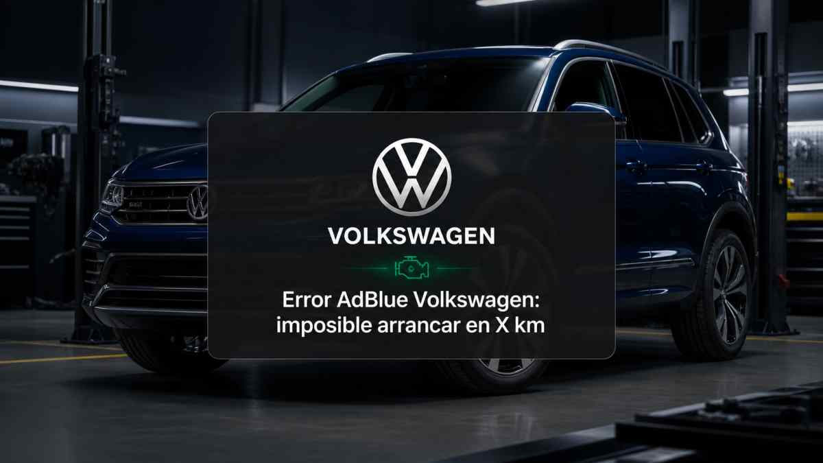 Error AdBlue Volkswagen: imposible arrancar en X km