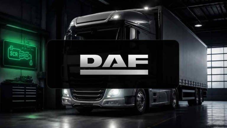 Camión DAF con fallo AdBlue y sistema SCR