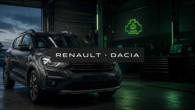 Vehículo Renault y Dacia con aviso AdBlue y sistema SCR