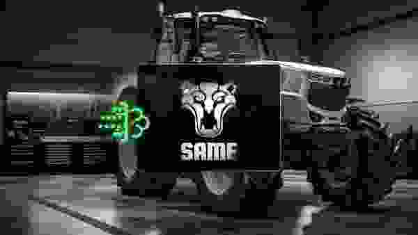 Tractor SAME con aviso AdBlue y sistema SCR