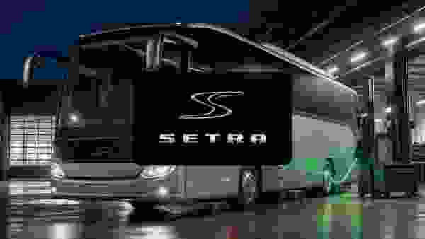 Autocar Setra con aviso AdBlue y sistema SCR