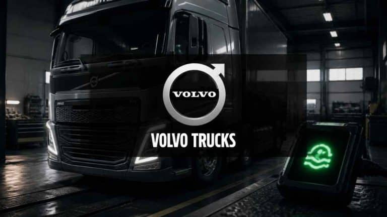 Camión Volvo Trucks con aviso AdBlue y sistema SCR