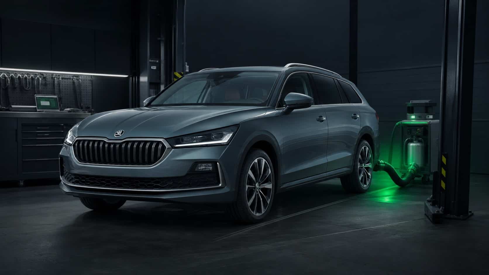 Škoda TDI en taller con diagnóstico de fallo AdBlue y sistema SCR