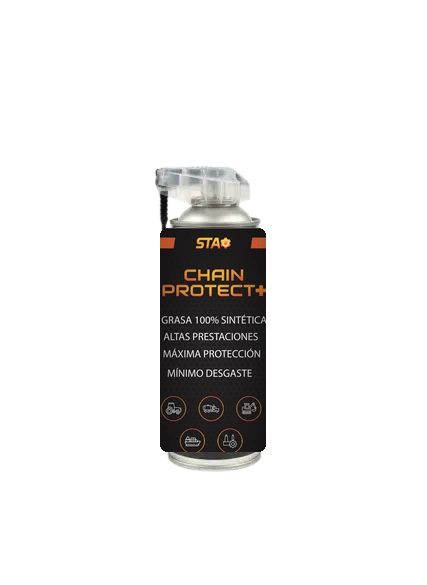 Aerosol Chain Protect + Antifricción STA de 400 ml, grasa 100 % sintética para cadenas